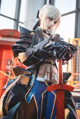 FATE Saber Artoria Alter Huke Ver @Detective Lily (ภาพถ่าย: @全集鬼) (9 ภาพ)