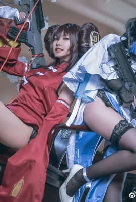Jade Linglong สไตล์ 95 ของ Girls Frontline: Weibo ของ @我不阿成, Peony Kui สไตล์ 97: @lovely Daixuan (9 ภาพ)