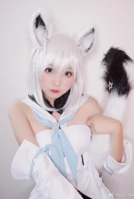 YouTuber เสมือน Shirakami Fubuki @Yuki_tingtingzi (8 ภาพ)