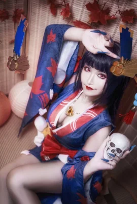 Onmyoji Ghost Girl Red Leaves@void_Mio Ling (10 ภาพ)