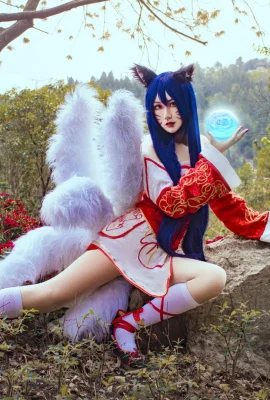 League of Legends Nine-Tailed Demon Fox Ahri @苏苏爱猫 (9 ภาพ)