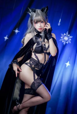 คอสเพลย์ Ely Wolf Dark Night Yoru chan S01NightWolfS