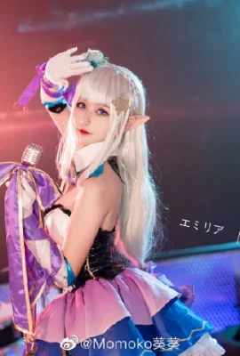 “Re:Zero การเริ่มต้นชีวิตในอีกโลกหนึ่ง” คอสเพลย์นักร้องไอดอล Emilia[CN: Momoko Aoi](12 ภาพ)