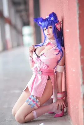 League of Legends Ahri แฟนพยาบาล @米瓜猫秋 (9 ภาพ)