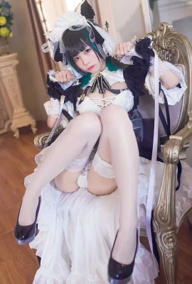 coser Shui Miao aqua Azur Lane Cheshire ขาสวยคอสเพลย์ภาพสิ่งล่อใจ (9 ภาพ)