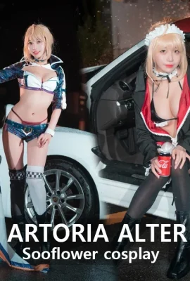 (ครีมโซดา (Sooflower)) Artoria Alter คอสเพลย์ (Fate Grand Order)