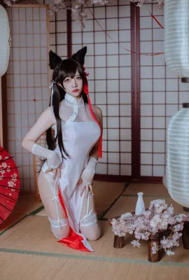 ครอบครัวของ Nisa Dog Blue Atago Cheongsam