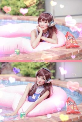 (นักมายากลหรือไม้ไผ่) Overwatch DVA Pool COS