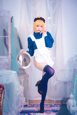 FGO Artoria Pendragon Maid@雪清Astra- (9 ภาพ)