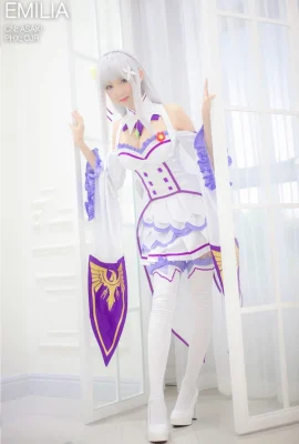 Re:Zero การเริ่มต้นชีวิตในอีกโลกหนึ่ง Emilia Carbon EMT cn：Qianqian ASAKI (9 ภาพ)