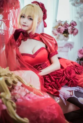 Fate/Extra Nero Claudius Rose Dress.ver cn: ม้วนใหญ่และม้วนเล็ก (12 ภาพ)