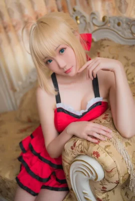 Fate/Grand Order]Nero Claudius Dark Red Modern Outfit Ver. cn: Guahi (14 ภาพ)