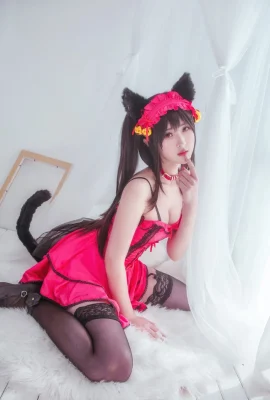 Date A Live Tokisaki Kurumi Cat Nightdress cn: Yingliang-chan (9 ภาพ)