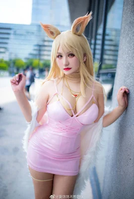 League of Legends KDA Ahri Fan@Xia Gege ไม่อยากตื่น (นิทรรศการการ์ตูน Hatsumonogatari) (9 ภาพ)