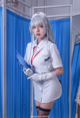 Azur Lane เฮอร์ไมโอนี่ “นางฟ้าสีขาวบริสุทธิ์อ่อนโยน” @yakumo Kirisame (9 ภาพ)