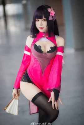 Crazy Gambling Snake Ghoul Yumeko @Neru 音无_pinxi (นิทรรศการแอนิเมชั่น Hatsumonogatari) (9 ภาพ)