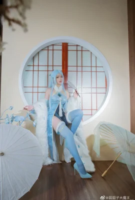 King of Glory Wang Zhaojun fan cheongsam @元元子大魔王__ (9 ภาพ)