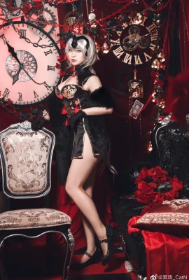 FGO Black Joan of Arc cheongsam@明丝_CatN (9 ภาพ)