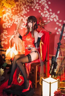 Girls Frontline DSR-50 Red Peony Cheongsam@Black Magician Yezi (9 ภาพ)