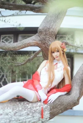 Sword Art Online Asuna fan cheongsam @coserAnge (9 ภาพ)