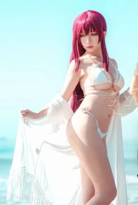 ชุดว่ายน้ำคอสเพลย์หน้าอกใหญ่เซ็กซี่ของ Sucuff “Azur Lane”[CN: Lost Humanoid QUQ](12 ภาพ)