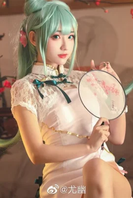 คอสเพลย์ Hatsune Miku เซ็กซี่ Cheongsam[CN: คุณคุณ](12 ภาพ)