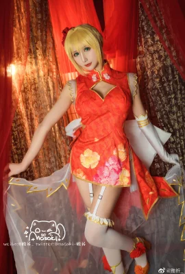 Fate/GrandOrder Nero Claudius cheongsam@亚奇_ (9 ภาพ)