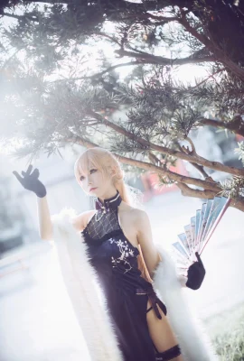 Coser Yiyi Girls Frontline หัวใจฝนสีม่วง