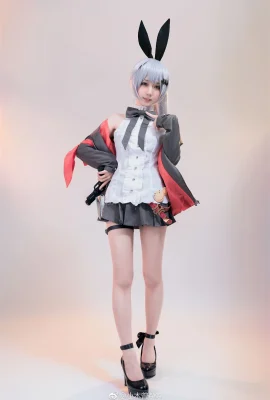 คอสเพลย์สาวน่ารัก “Girls Frontline” Five-seveN[CN: Ogiso AYA](9 ภาพ)