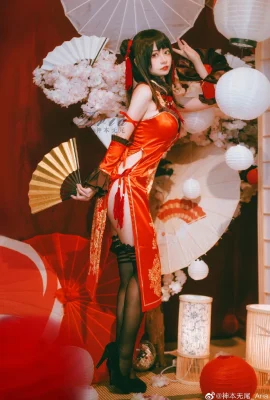 Date A Live Tokisaki Kurumi Cheongsam ปีใหม่ @神本无尾_Aria (9 ภาพ)