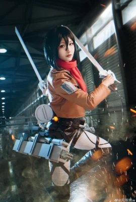 Attack on Titan Mikasa Akkaman@风梦梦w (CP27) (9 ภาพ)