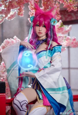 League of Legends Ahri Soul Lotus@Soul Sound_One ดอกไม้และ One Sword (9 ภาพ)
