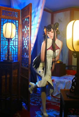 Xia Ningning-Onmyoji เกมมือถือ COS Cheongsam Twilight Scene พระราชวัง Xiefang ปีที่งดงาม