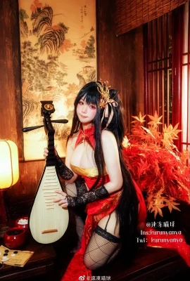 Azur Lane นกกระจิบและฟีนิกซ์ร้องเพลงในรุ่งสางฤดูใบไม้ผลิ-Dafeng cheongsam@ลูกบอลแมวแช่แข็งอย่างรวดเร็ว (9 ภาพ)