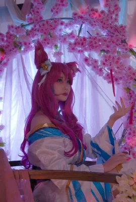 League of Legends Ahri Soul Lotus@小鸟游热热(9 ภาพ)