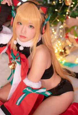 รูปภาพคอสเพลย์ “Girls Frontline” TMP คริสต์มาส[CN: Mime](12 ภาพ)