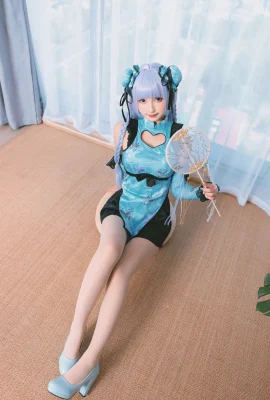 ความงามแบบตะวันออกของ Kagakuzaka Mafuyu “Blue Cheongsam” ทำให้ผู้คนเมาเรือ (75 ภาพถ่าย)