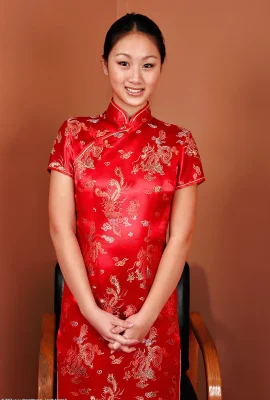 สาวงามมือสมัครเล่นสวมชุดกี่เพ้าสีแดงมีสไตล์ตัวหนา-Evelyn_Lin (คอลเลกชันรูปภาพ) (152 ภาพ)