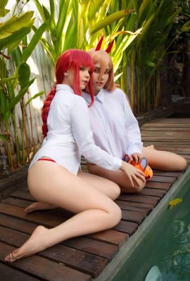 Caticorncosplay – มาคิมะและพาวเวอร์