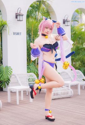 (Sadako Peach) กันยายน กัปตันทามากิ มิยาซากะ ชุดว่ายน้ำ ชุดว่ายน้ำทามากิ