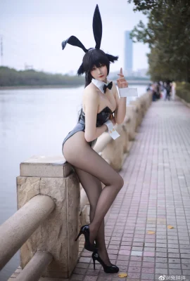 碧蓝航线 高雄獒 兔女郎 @兔胖胖_ (摄影：@中二病哲人君) (9 photos)