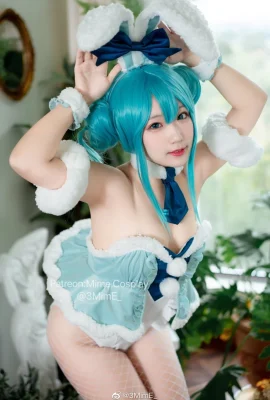 初音未来 白兔女郎 @3MimE_ (9 photos)