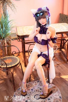 碧蓝航线柴郡泳装cos 南国风情 cn星之迟迟 (11 photos)