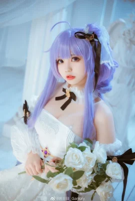 碧蓝航线独角兽cos 梦想的纯白誓约 cn啊日日_Ganlory (12 photos)