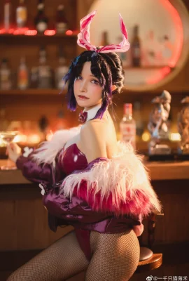 鬼灭之刃蝴蝶忍cos同人兔女郎 cn一千只猫薄禾 (12 photos)