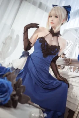 fate/extra Altria Saber การตั้งค่าคอลเลกชันชุดสีฟ้า ver cn Yuyu (12 ภาพ)