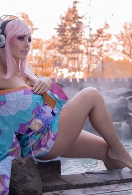 JNigri Super Sonico Super Sonico Nico-Chan -ออนเซ็นคอสเพลย์