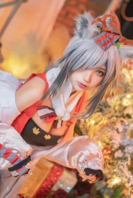 (โจวจีเป็นกระต่ายน่ารัก) Christmas Black Arknights Schwarz