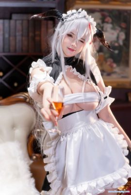 (ขนนกด้านหน้า) Azur Lane Agir Maid