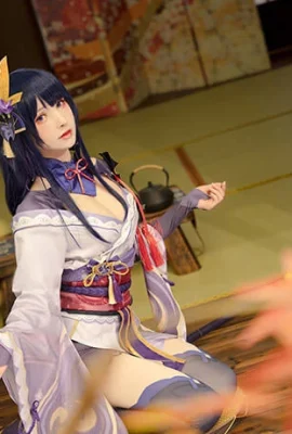 Genshin Raiden General cos Ayaka เปิดตัวด้วยความงามอันน่าทึ่ง cn Thousand Cats Bohe (8 ภาพ)